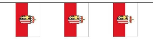 Fahnenkette Österreich - Oberösterreich 6 m Fahne Flagge Flaggenkette