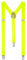 Autiga® Hosenträger Herren Damen Hosen Träger Y Form Style Clips Schmal Neon Bunt Farbig neongelb