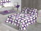 SABANALIA - Colcha Estampada Aros, Cubre Cama 50% algodón - 50% poliéster, Colcha para Primavera y Verano, (Disponible en Varios tamaños y colres) - Cama 105 - (200 x 280), Lila