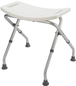 Croydex Adjustable Bathroom & Shower Seat, White