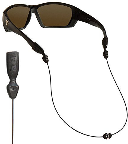 Chums Orbiter Brillenband, leichtes Brillenband mit Edelstahlkabel, 39,4 cm, Schwarz