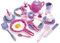 Dantoy Breakfast Set, Role Play Tea and Food with 32 Pieces Pretend Play for Kids – Princess Pink
