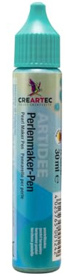 Artidee CREARTEC Perlenmaker Pen - Pastelltürkis - zum Gestalten von dekorativen 3D Farbperlen auf Textilien, Holz, Pappe, Leder, Glas, Keramik - 30ml - Made in Germany
