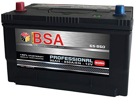 US Autobatterie 90Ah 850A/EN USA Batterie 65-850 statt 80Ah 85Ah