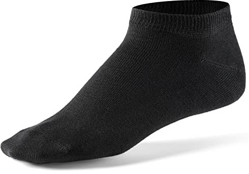 Mat and Vic's Sneaker Socken Herren Damen OEKO-TEX Baumwolle 5 10 Paar Sneakersocken Kurze Socken Sportsocken Halbsocken Socks Unisex Schwarz Weiß Grau Bunt, 43-46, Schwarz