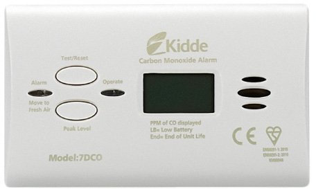 Carbon Monoxide Detector - Kidde 7DCOC Premium Carbon Monoxide Alarm with Digital Display