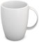 Ornamin Mug with Handle 260 ml White (model 420) | sturdy coffee mug made of plastics, coffee cup, reusable mug