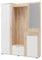 AVANTI TRENDSTORE - Pit - Armadio da ingresso in legno laminato con specchio incluso, disponibile in tre colorazioni. Dimensioni: LAP 145x188x30 cm