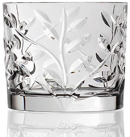 Lorenzo RCR Crystal Laurus Double Old Fashion Glass, Set of 6