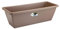 Elho Barcelona Balconnière 50 - Planteur pour Balcon & Extérieur - Plastique 100% recyclé - Ø 49.8 x H 16.0 cm - Marron/Taupe