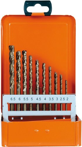 Projahn Spiralbohrer Kassette 1 PLUS (36-teilig, mit Zylinderschaft, cobaltlegiert, geschliffene Qualität, 135° Kreuzanschliff ab Ø 3 mm) 60668