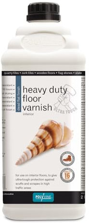 Polyvine Heavy Duty Floor Varnish Dead Flat 2 Litre