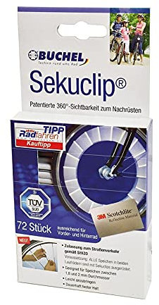 72 Stück Sekuclip Scotchlite 3M Speichenreflektoren Speichenstrahler