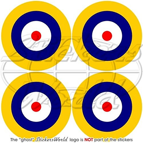 RAF British Royal Airforce Vinyl-Aufkleber, Typ A1, 50 mm, 4 Stück