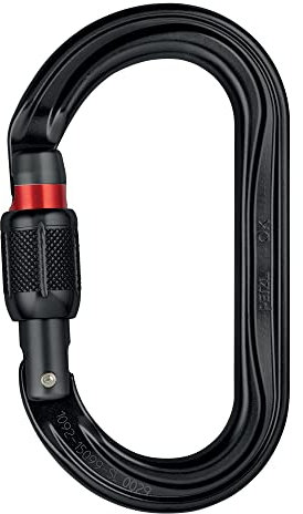 PETZL Petzl M33A SLN leicht oval, J Schraubverschluss, schwarz