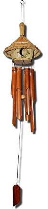 Wilai Bambus-Windspiel Asiatischer Garten Gartendeko Terrasse Balkon Accessoire ***Sonderangebot***