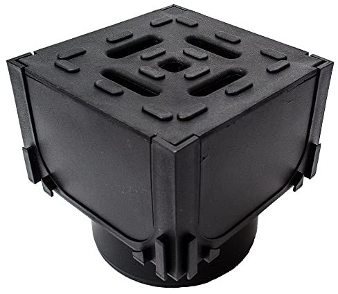 ACO HexDrain Corner Unit - Plastic Grating - Vertical Outlet