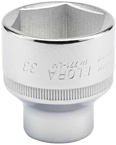 Draper 15322 Expert Elora Hexagon Socket, 33mm Ø, 1/2 Square Drive