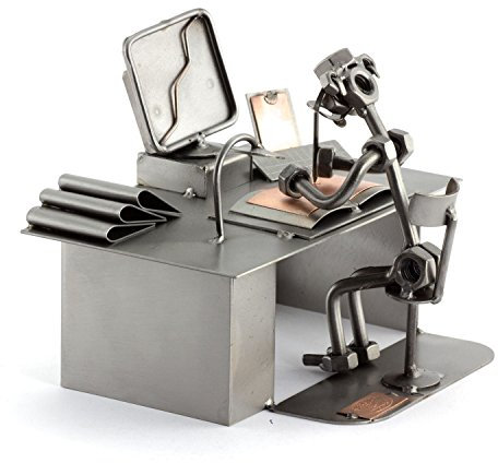 Steelman24 I Schraubenmännchen PC Computer I Made in Germany I Handarbeit I Geschenkidee I Stahlfigur I Metallfigur I Metallmännchen