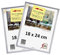 3-B Bilderrahmen ALU FOTO - 2-Pack - 18x24 cm - silber matt - Alurahmen, Fotorahmen mit Polyesterglas. Sparpaket!