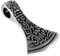 AFP Anhänger Wikinger Axt 925 Sterling Silber AS-45