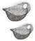 GMMH Obstkorb Flaschenkorb Henkelkorb Metall 2 er Set Geschenkkorb Drahtkorb schwarz Eisenkorb Dekokorb Korb mit Henkel