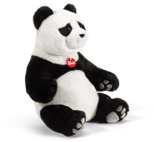 Trudi Panda Kevin Plüschtiergeschenk für Weihnachten, Geburtstag und Valentinstag. Plüschbär | 30x38x23cm Taglia L | Klassische Teddybären | Modello 26517