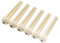 Musiclily Plastic Slotted Acoustic Guitar Bridge End Pins, ältere weiße Körper mit Black Dot (Pack of 6)
