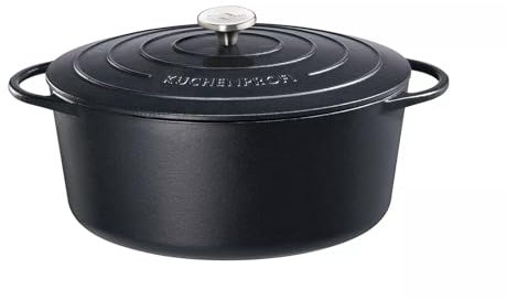 Küchenprofi 402001035 - Casseruola ovale, 35 cm, modello Provence, colore nero