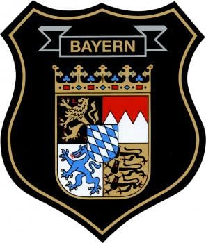 PVC-Aufkleber - BAYERN WAPPEN EMBLEM - 301430-2 - Gr. ca. 7,7x9cm