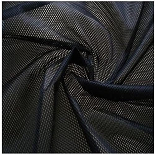 Fabrics-City schwarz Netzstoff Lochfilet Meshstoff Gitter Stoff zum Nähen, Dekonetz, Tüllstoff, 2mm Waben, für DIY, Dekoration, Kleidung, Möbel und Insektenschutz, 2674