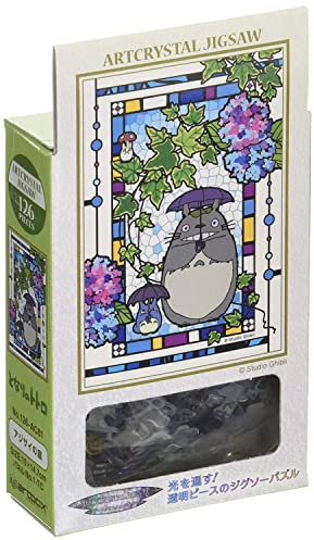 Ensky 126 Pieces Jigsaw Puzzle My Neighbor Totoro Hydrangea Garden Art Crystal Jigsaw(10 X 14.7 cm) (Japan Import)