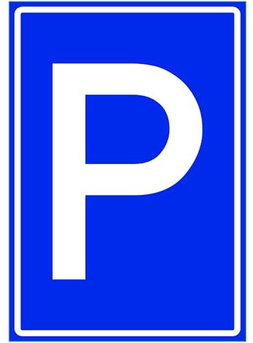 Kiwistar - Parkplatzschild - Aufkleber - Parkplatz - 21 x 15cm