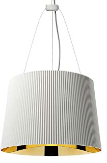 Kartell Gè, Lampada a Sospensione, Bianco/ Oro