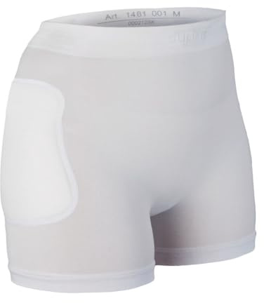 Suprima Hüftprotektor-Slip mit fest integrierten Protektoren - Art 1-481-001 - Gr. XL - weiss