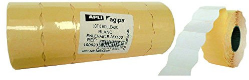 agipa Etiketten für Preisauszeichner, 26 x 16 mm, weiß