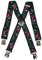 Olata Hosenträger für Skihosen | x- und y-förmige Hosenträger (Schwarz/Mehrfarbig) – 4 cm. Erwachsene. X-Form