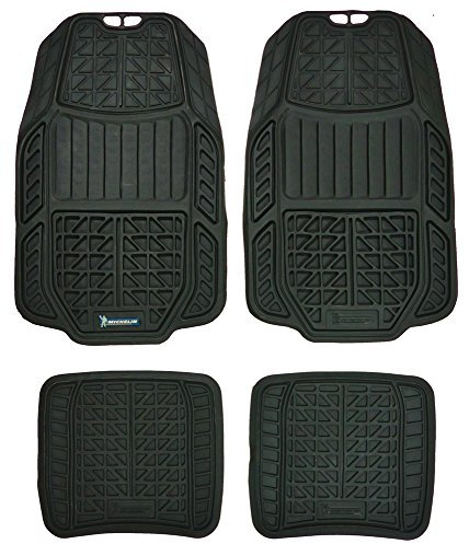 MICHELIN 009077 Tappetini in Gomma ad Alta densità, Set di 4 Pezzi