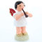 Engel mit Flöte - Rote Flügel - stehend - 9,5cm / Weihnachtsengel - Original Erzgebirge Engel -Kunstgewerbe Uhlig