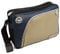 BRISA VW Collection - Große Unisex Umhänge-Tasche-Messenger-Bag mit Reifenprofil im T1 Bus Design (Vintage/Beige & Blau)
