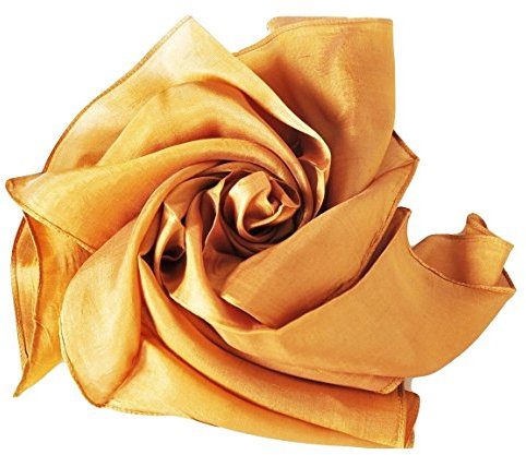 YSS Nickituch/Seidentuch 1 A Qualität unifarben Made in Thailand (Gold)