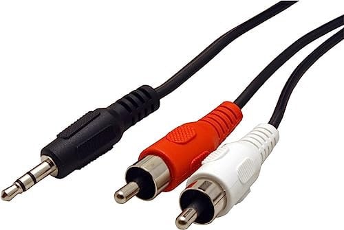 ROLINE 3.5mm/RCA Cable, 10m cavo audio Nero