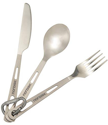 Relags Nordisk Titanbesteck-3er Set Besteck, Silber, One Size