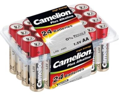 Camelion AA/LR6 1,5 V 2600 mAh, batteria alcalina (24 pezzi)