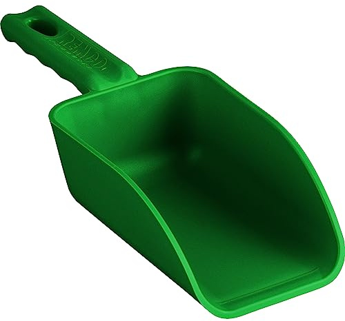 Vikan Remco 63002 Color-Coded Plastic Hand Scoop - BPA-Free Food-Safe Kitchen Utensils, Restaurant and Food Service Supplies, 16 oz, Green