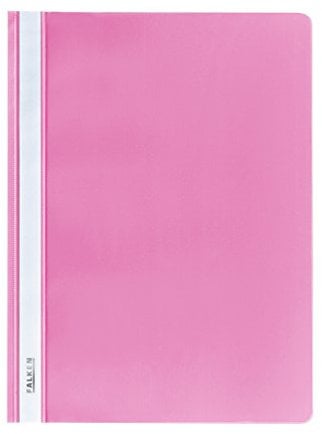 Exacompta Original Falken Plastik-Schnellhefter. Aus PP-Folie für DIN A4 kaufmännische Heftung Pastell-Farbe rosa Hefter ideal für Büro und Schule