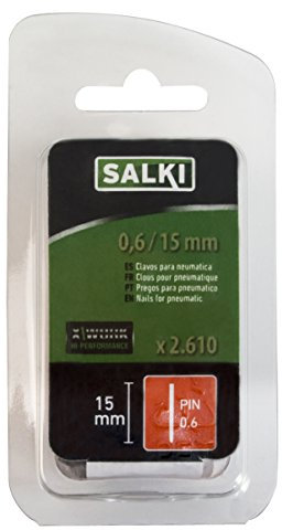 salki 86910615 Pins para Montajes, Metal, 0.6 x 15 mm, Set de 2610 Piezas
