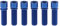 M8 x 25 mm à Titane avec rondelle pour BMX Tige Lot de 6 Bleu Bleu
