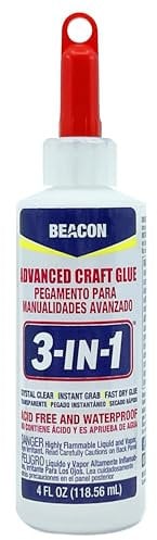 3-in-1 Advanced Craft Glue 118.56ml Medium Bottle, Clear