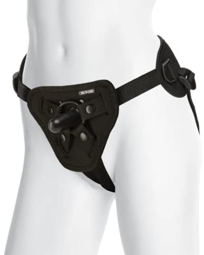 Doc Johnson Vac-U-Lock Platinum - Corset Harness with Vac-U-Lock Plug and 3 Different Sized O-Rings - Compatible with O-Ring and Vac-U-Lock Dildos - Accomodates Up-To 60 Waist
